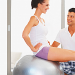 pilates, swiss ball, stretching 